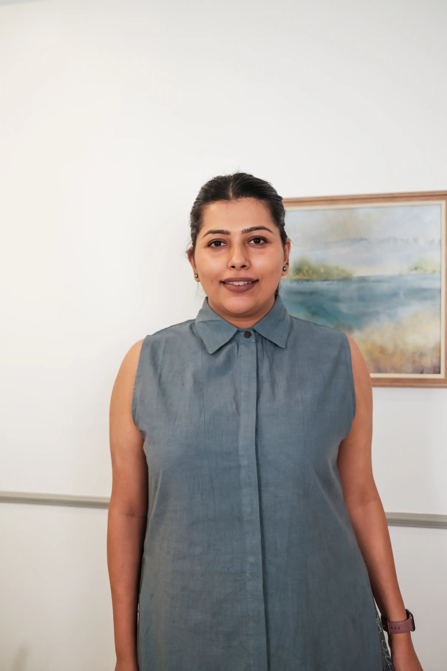 Back Gathers Chikankari Dress