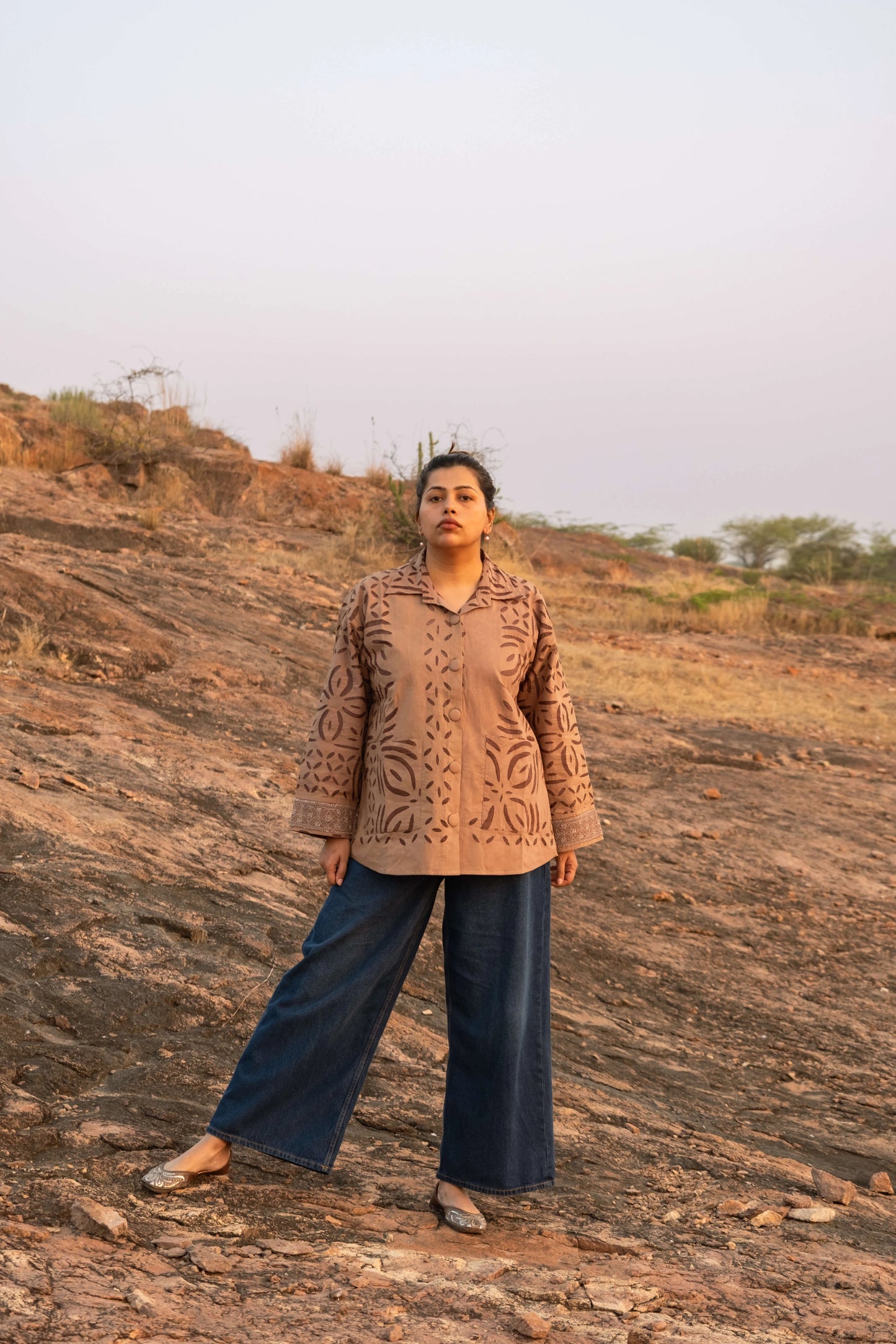 Amhara Applique Cosy Overlay - Earthy Clay