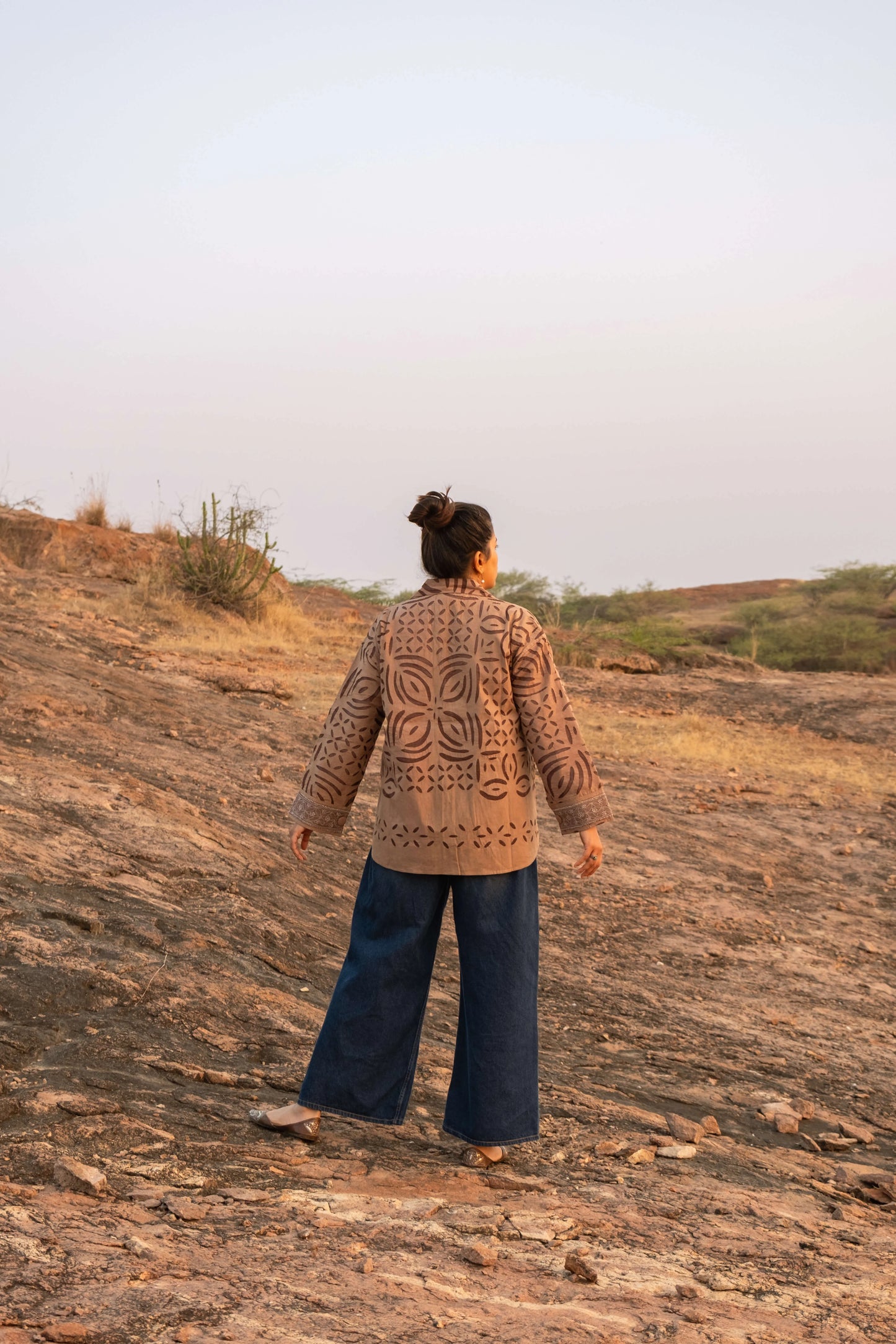 Amhara Applique Cosy Overlay - Earthy Clay