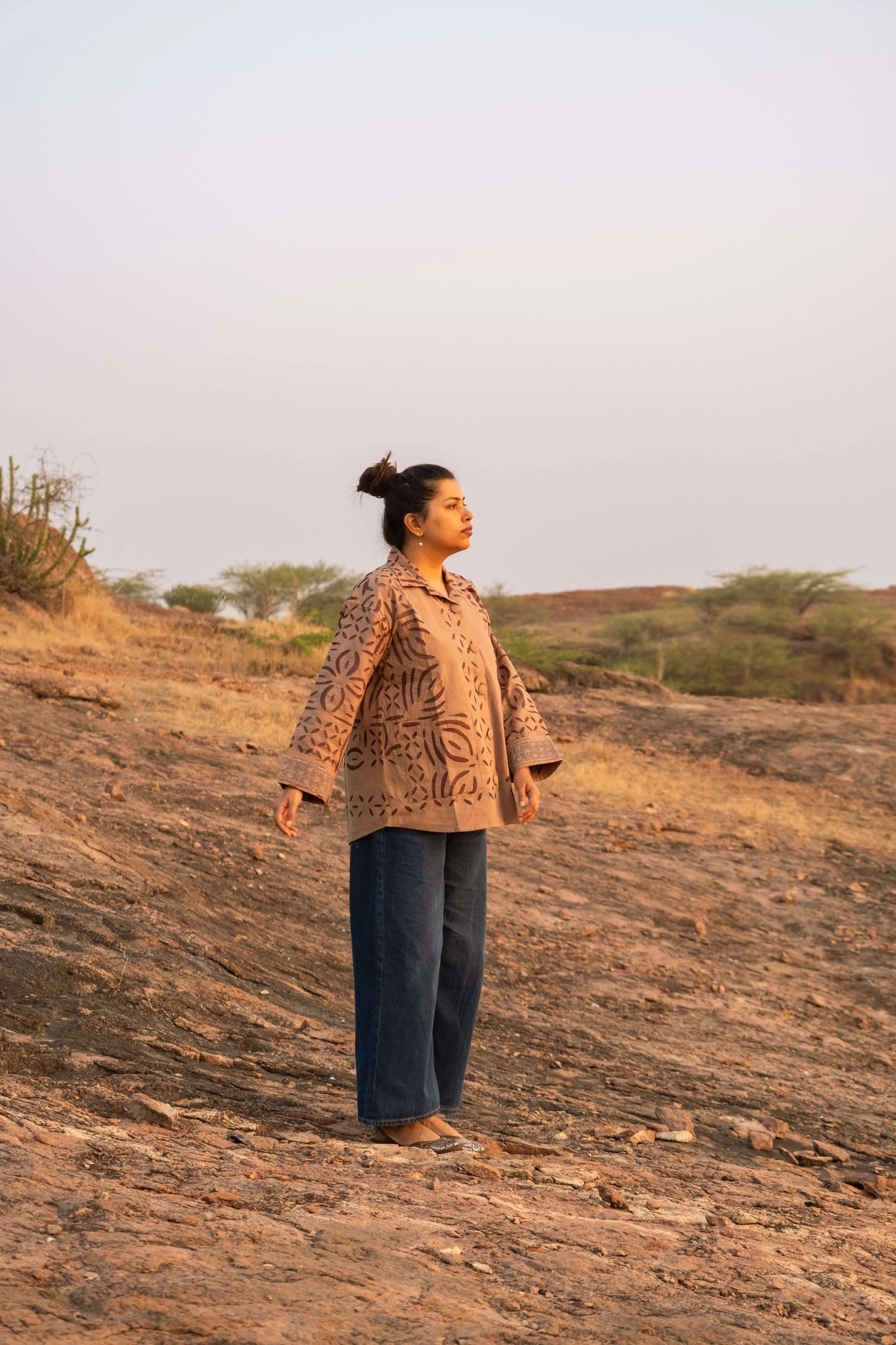 Amhara Applique Cosy Overlay - Earthy Clay