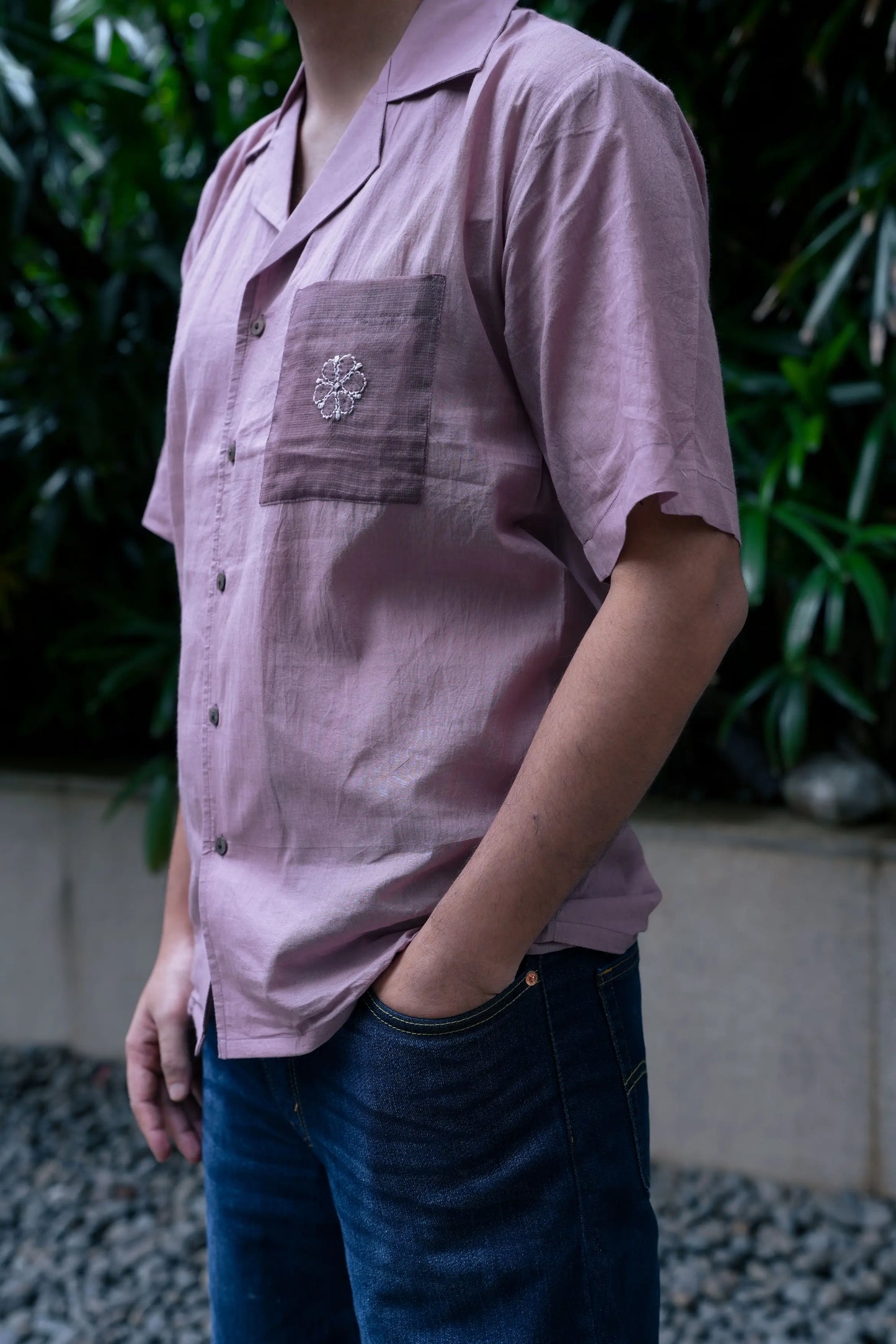 Amhara Unisex Chikankari Shirt - Terrarosa