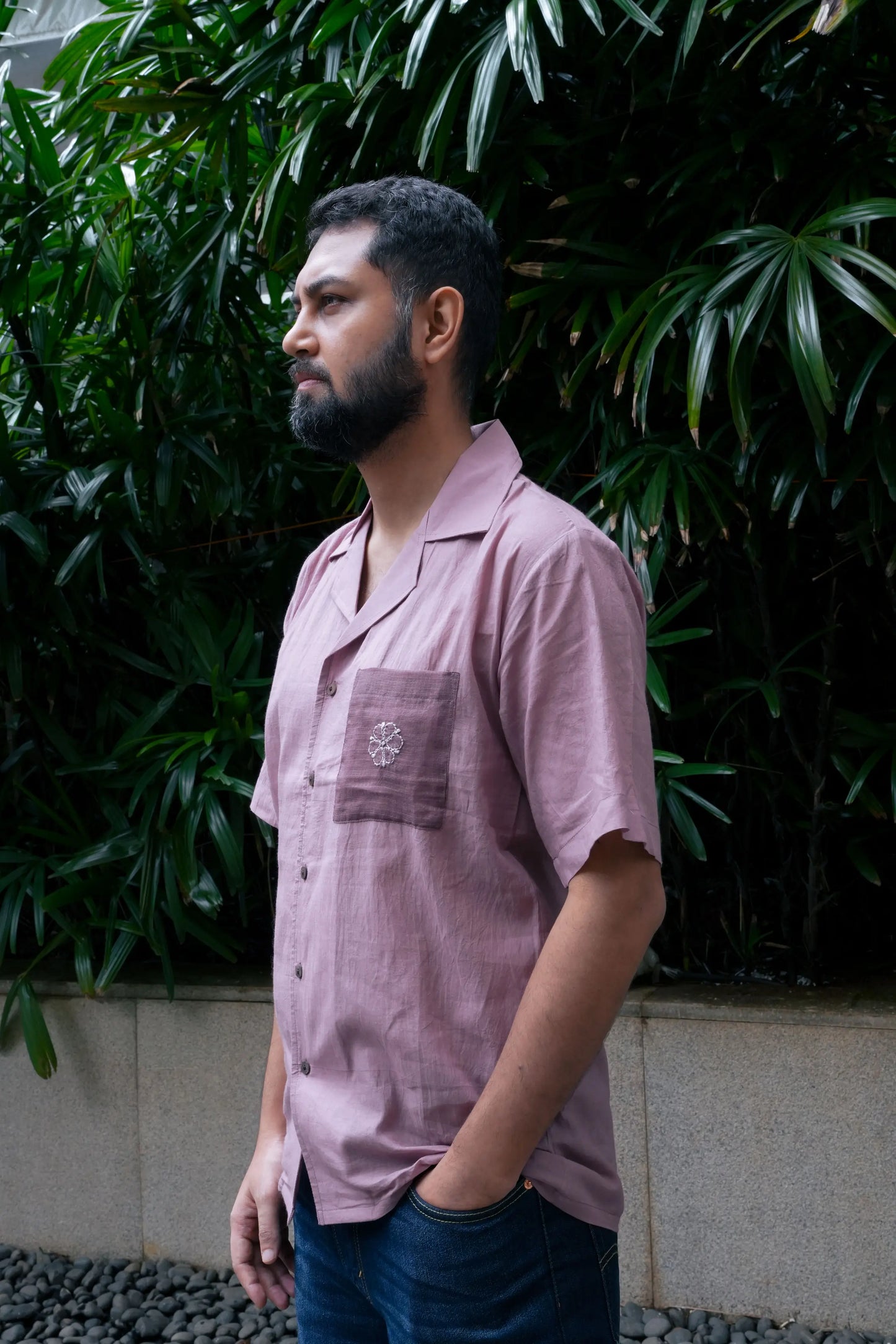 Amhara Unisex Chikankari Shirt - Terrarosa