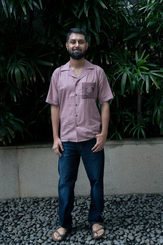 Amhara Unisex Chikankari Shirt - Terrarosa