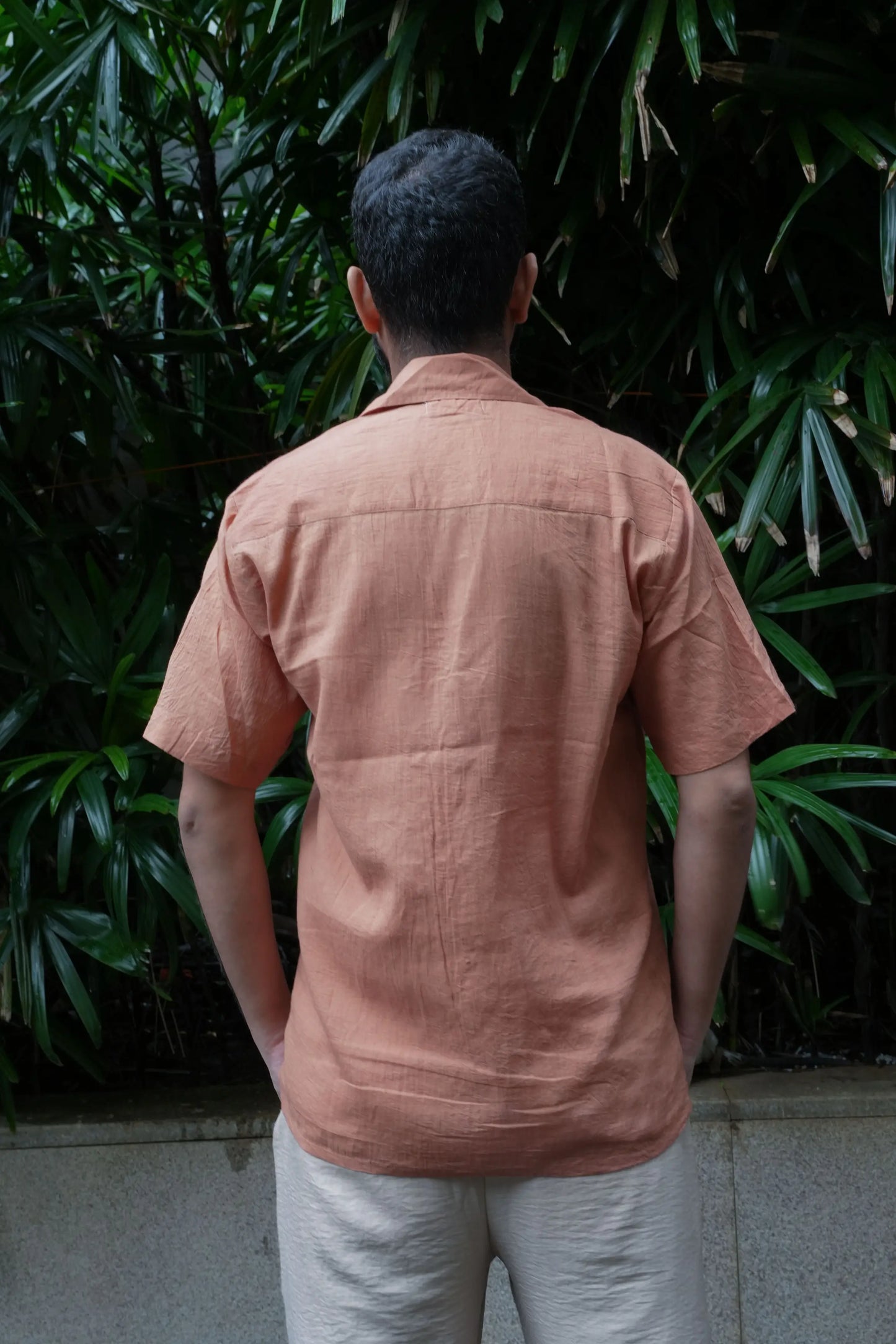 Amhara Unisex Chikankari Shirt - Mocha Brown