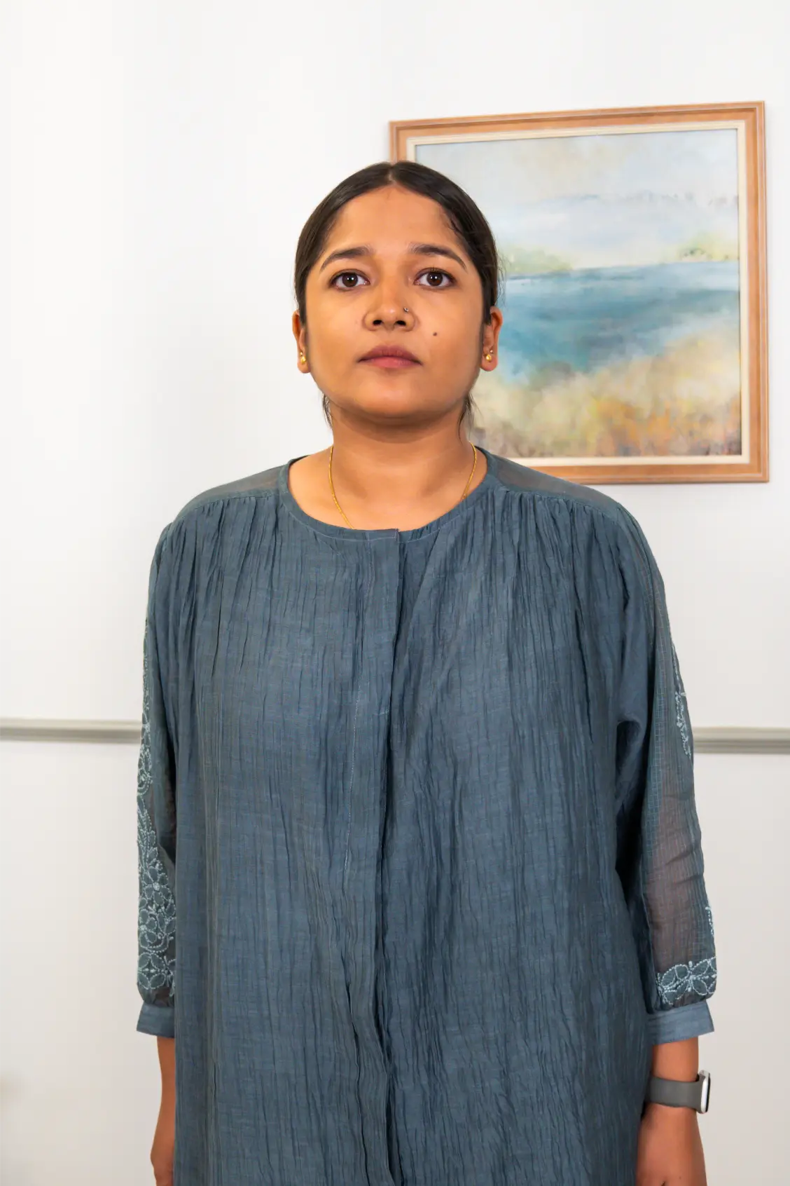 Chikankari Mul Co-ord Set - Long