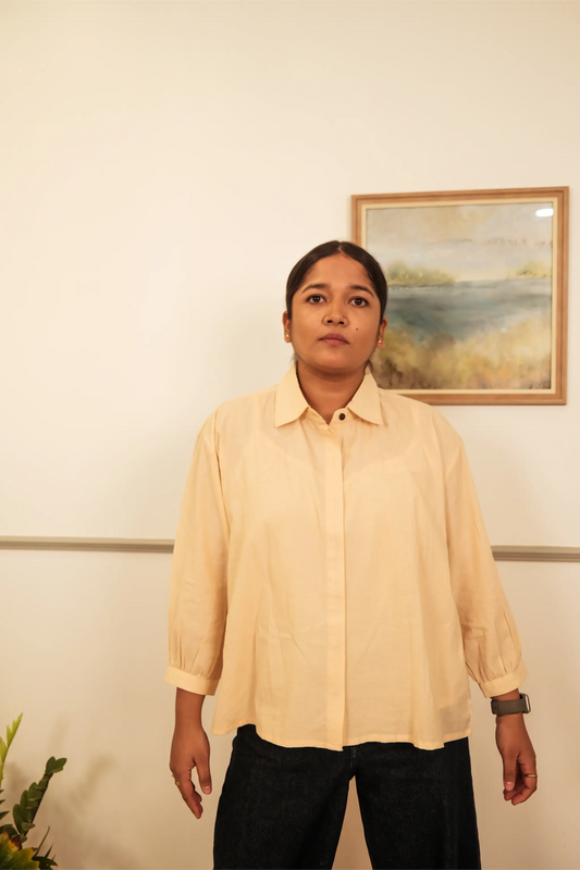 Back Gathers Chikankari Shirt