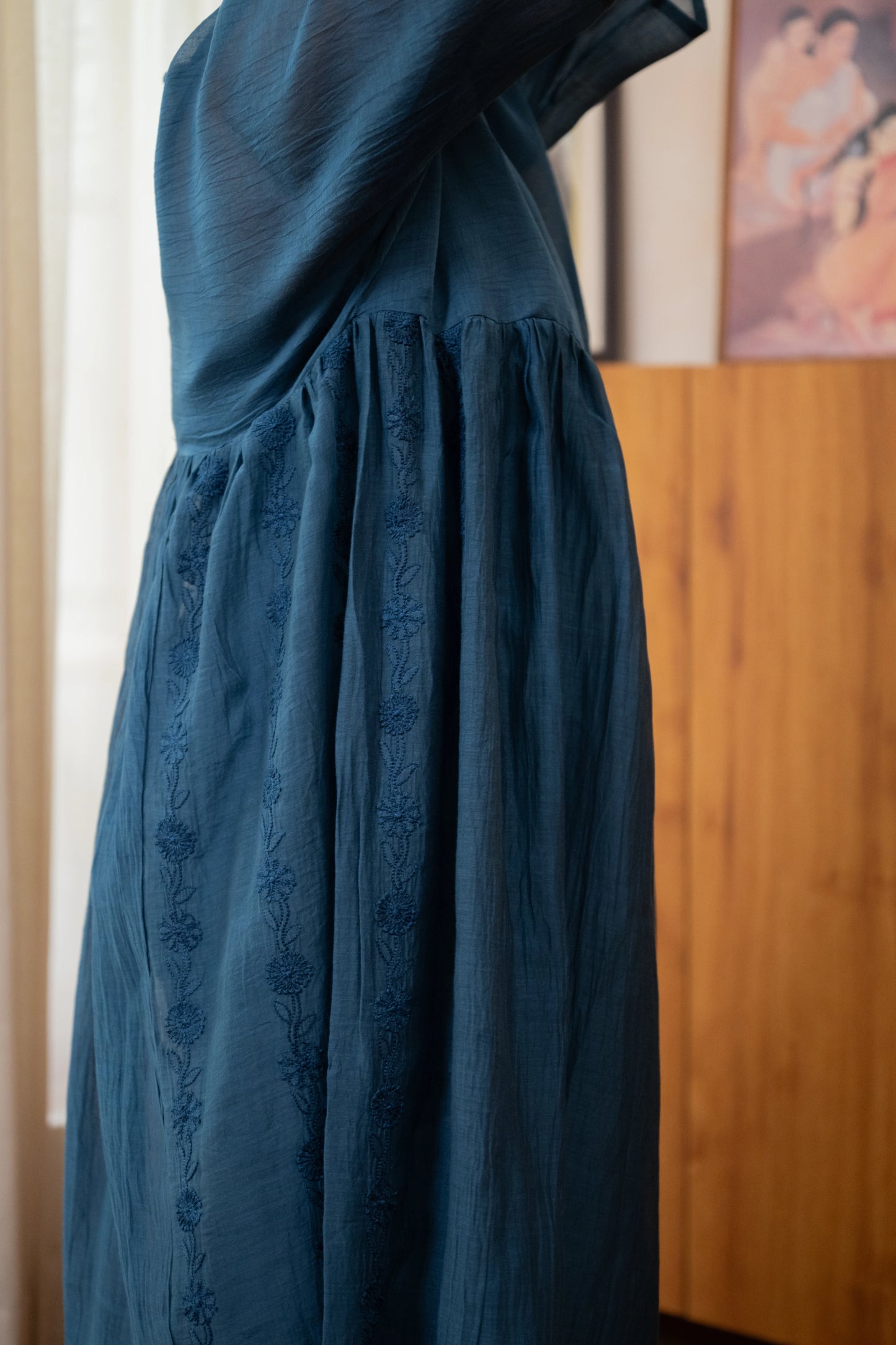 Chikankari Sheer Mul Co-ord Set